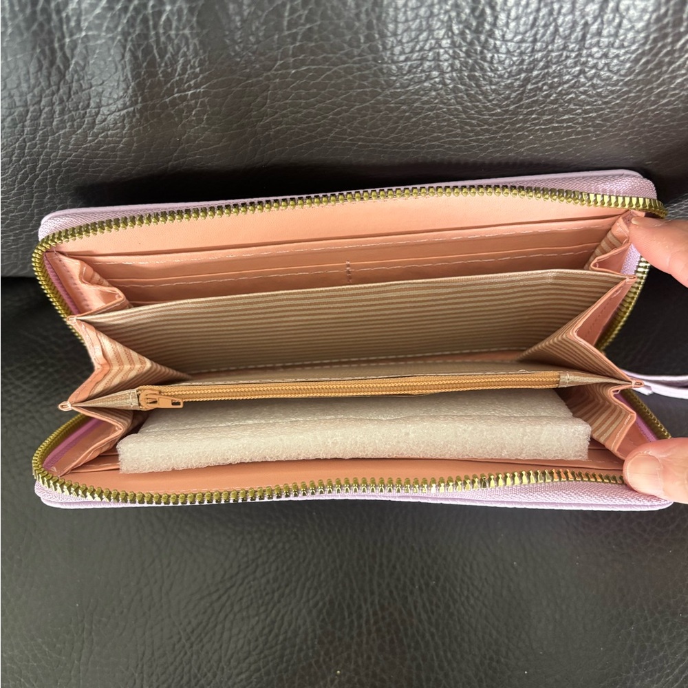 1 Stitch Zip Around Wallet Wristlet - Pick 1 - Picture 6 of 10